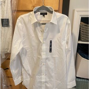 NWT banana republic no iron shirt L